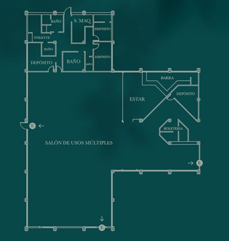 hotel del glaciar Salón Les Éclaireurs